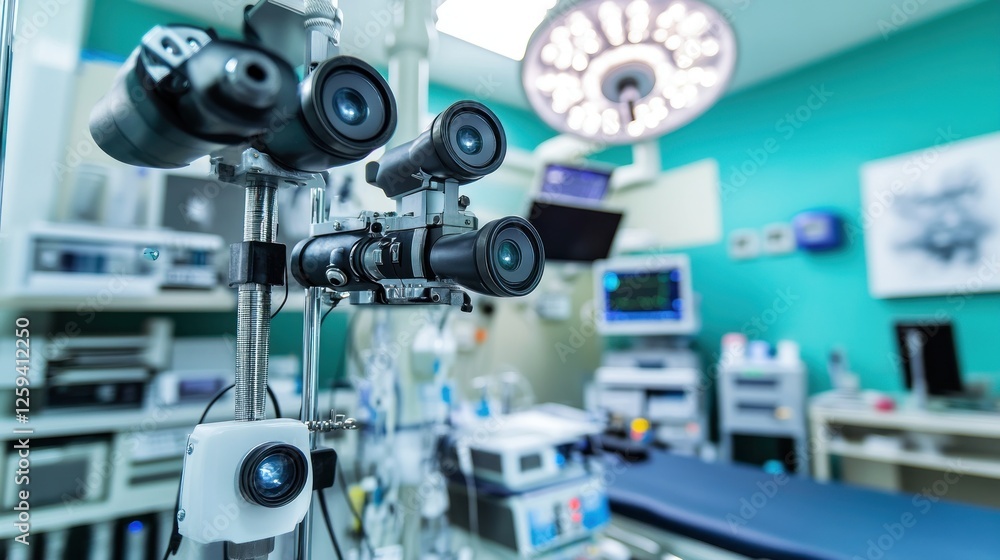 Robotic surgery system in modern operating room Robotic surgery system in modern operating room