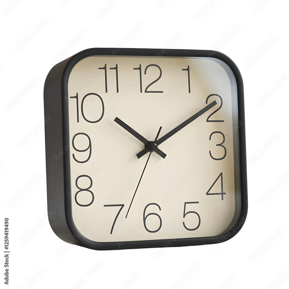Sleek Square Wall Clock with Black Matte Frame and Minimalist Design
Sleek Square Wall Clock with Black Matte Frame and Minimalist Design