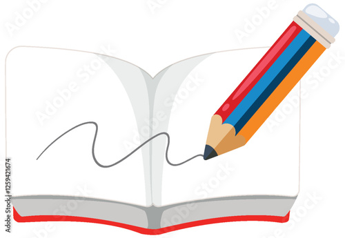 Creative Writing with Pencil and Notebook