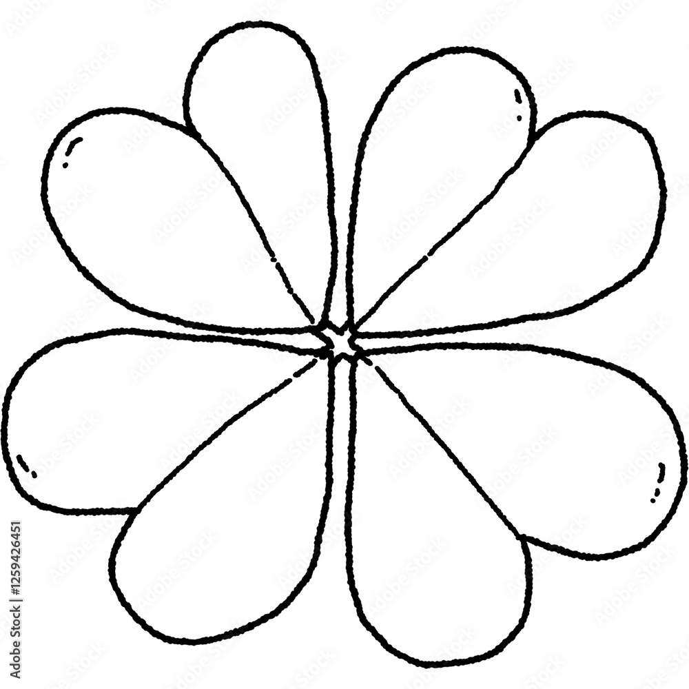Naklejka premium Cute hearts hand drawn illustration 