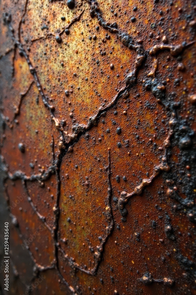 Abstract steel surface, intricate network of rust and scratches , brown, metal background Abstract steel surface, intricate network of rust and scratches , brown, metal background