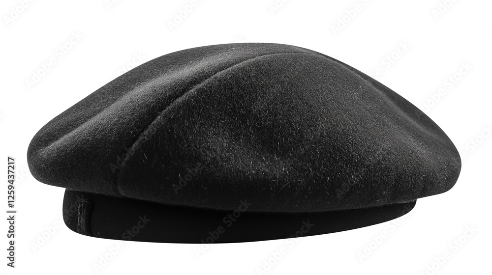 Black cap isolated on transparent white background, clipping path Black cap isolated on transparent white background, clipping path