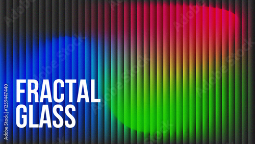 Abstract fractal glass gradient background