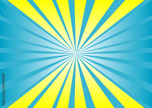 radioactivity blue yellow