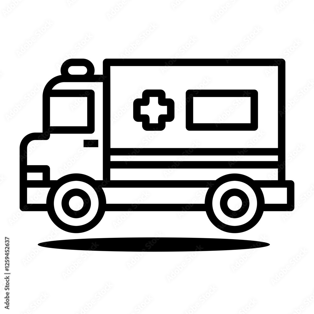 ambulance Line Icon