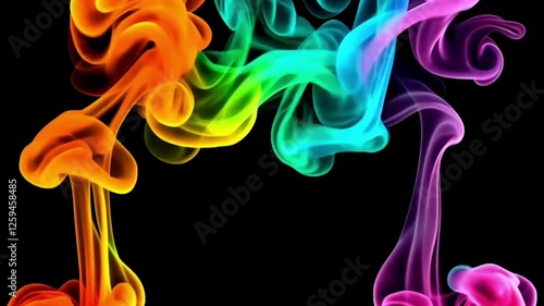 abstract colorful smoke