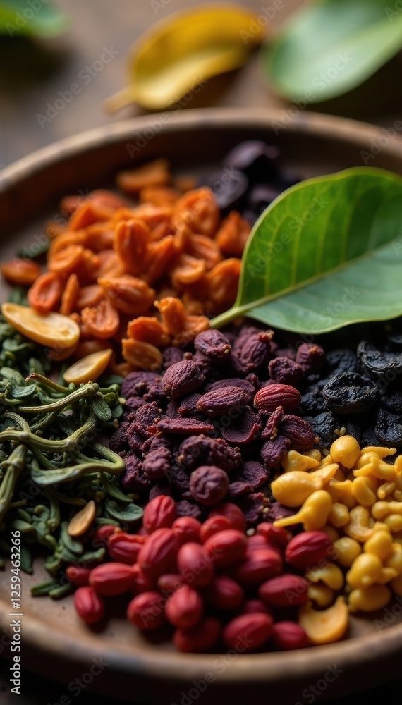 Aromatic tea leaves in diverse colors and shapes , gift, selection, earl grey Aromatic tea leaves in diverse colors and shapes , gift, selection, earl grey