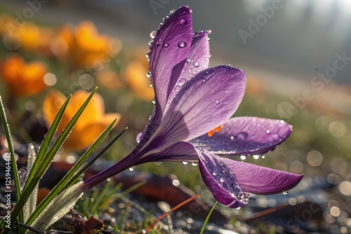 Vibrant Macro: Jewel-toned Upstage Petals, Close-Up Flower Photography