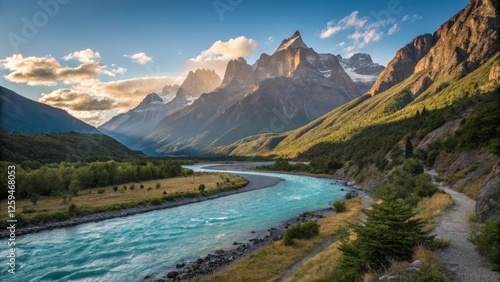 Majestic Mountain Whipcord: Dramatic Landscape Photography of a Winding River