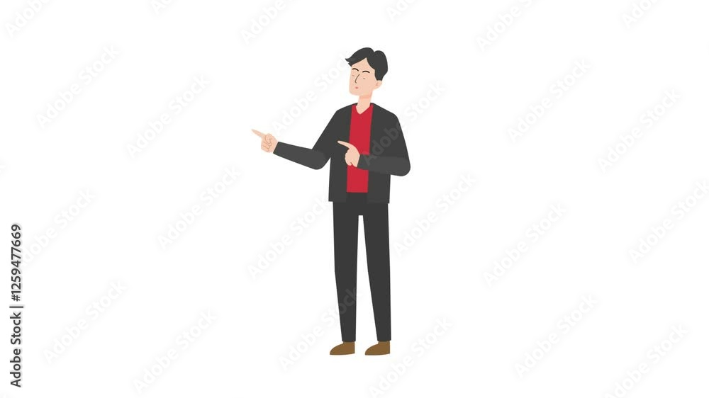 video man is standing and giving a lecture cartoon animation
video man is standing and giving a lecture cartoon animation