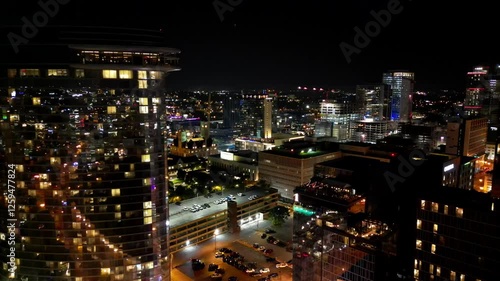 Aerial view of Nashville at Night