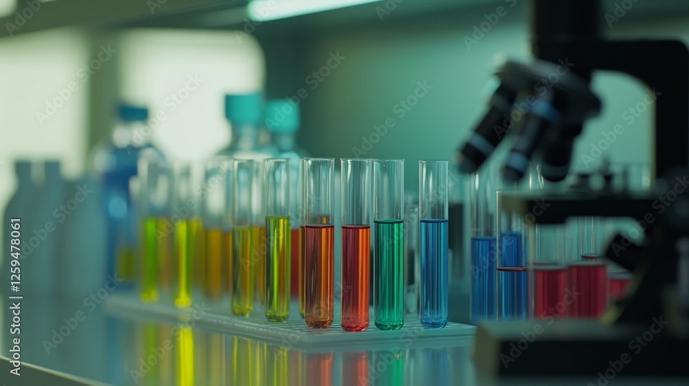High-tech laboratory. Featuring scientific equipment and test tubes. Focusing on innovation and research. Ideal for scientific journals. High-tech laboratory. Featuring scientific equipment and test tubes. Focusing on innovation and research. Ideal for scientific journals.