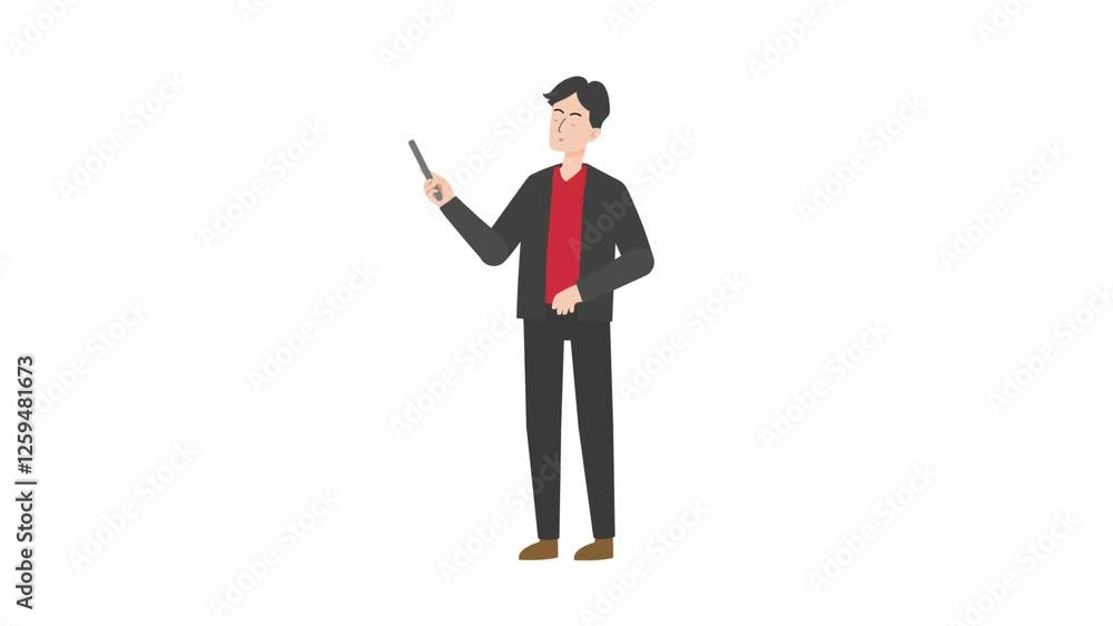 video man holding stick cartoon animation
video man holding stick cartoon animation