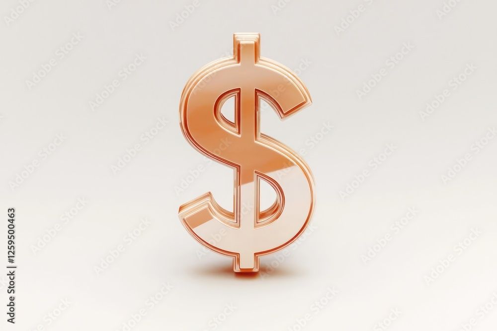 3D dollar sign glyph, designed to represent U.S. currency on a simple white backdrop. 3D dollar sign glyph, designed to represent U.S. currency on a simple white backdrop.