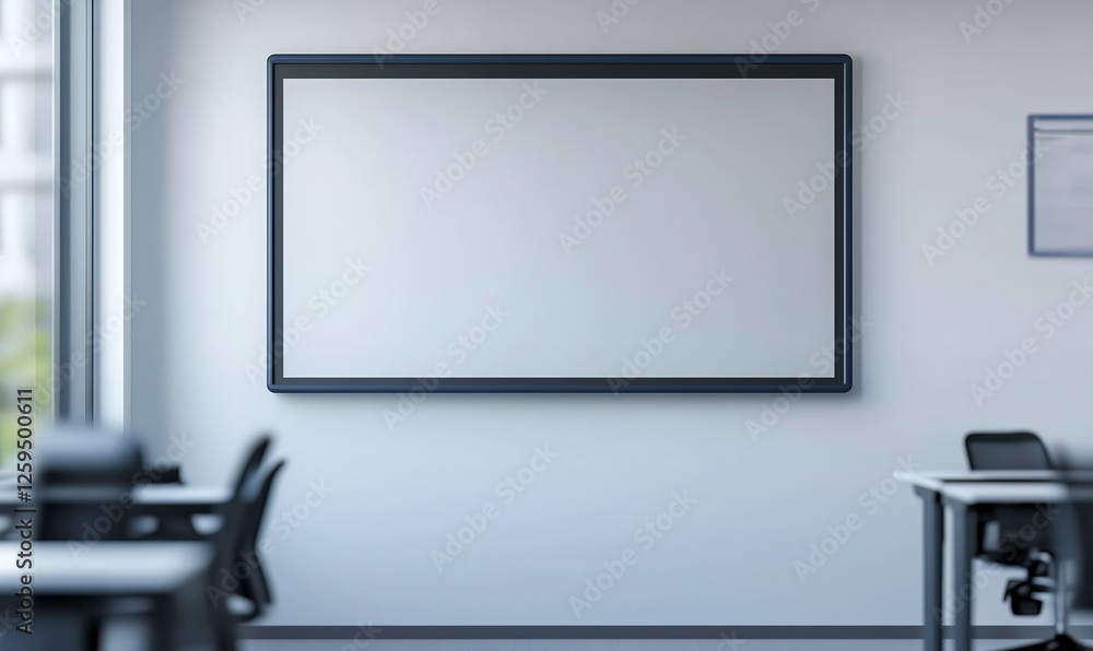 Fototapeta premium Modern Office Whiteboard Mockup 