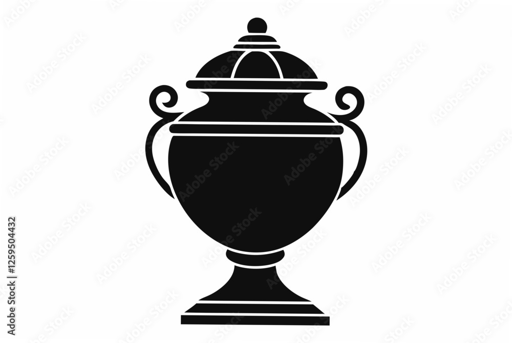 urn silhouette vector illustration urn silhouette vector illustration