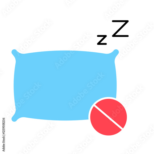 Insomnia Icon, Sleepless disorder, depression