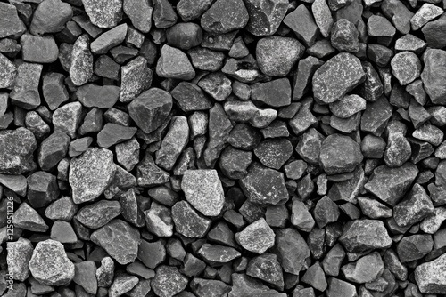 Wallpaper Mural Monochromatic Gravel Texture: A Study in Grey Tones Torontodigital.ca