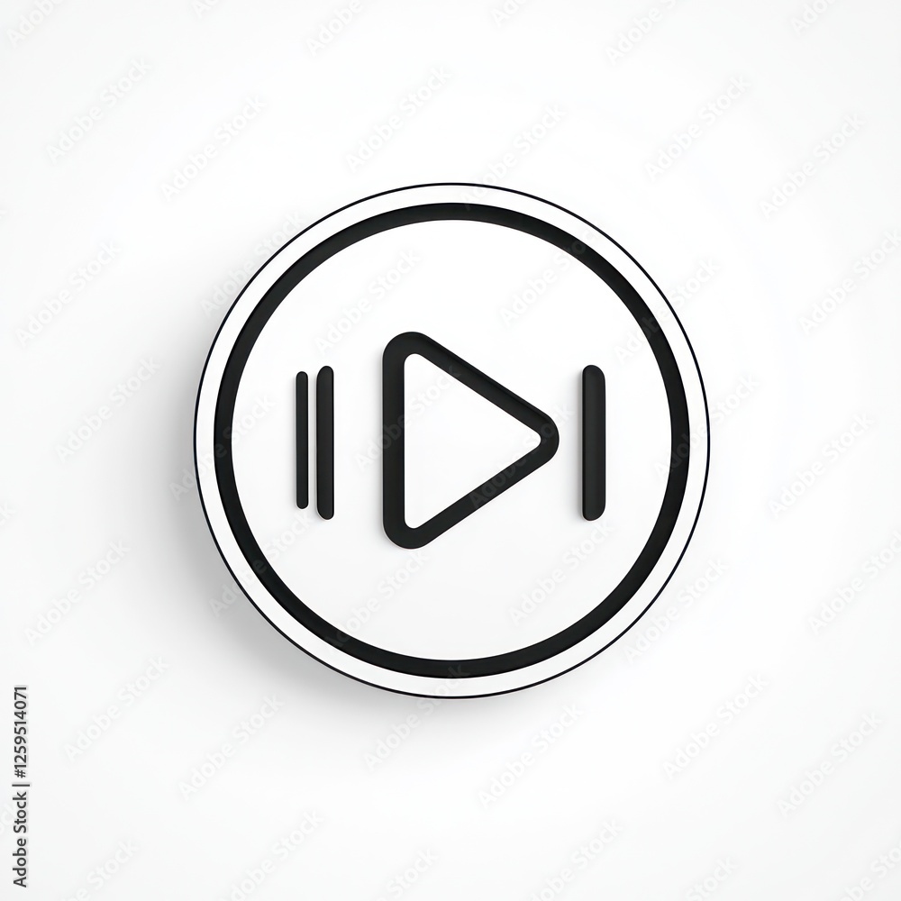 3D icon representing fast forward button for controlling media playback on white background. 3D icon representing fast forward button for controlling media playback on white background.