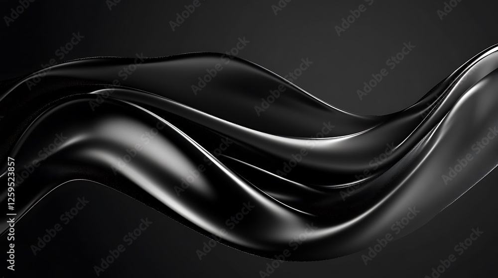 Dark fabric wave, abstract background Dark fabric wave, abstract background