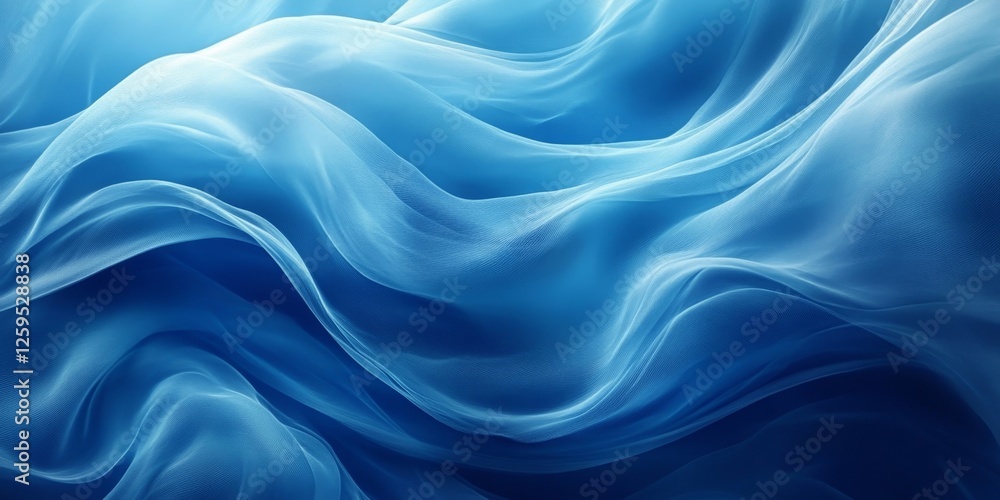 Obraz premium Bright Waves of Golden Silk, Generative AI