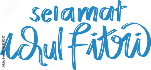 Eid Al Fitr Lettering, Selamat Idul FItri Lettering