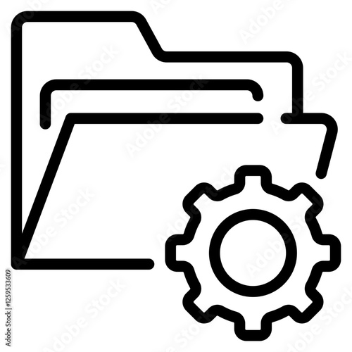 Folder Line Icon