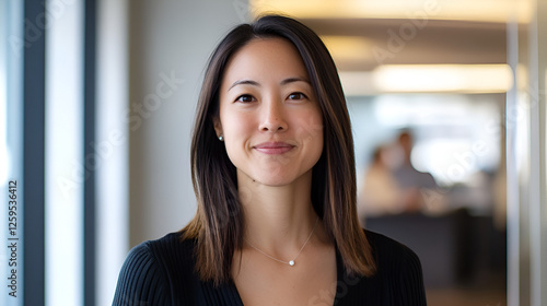 Professional Businesswoman Smiling in Modern Office, Confident Young Woman in Corporate Work Environment Free Download Professional Businesswoman Smiling in Modern Office, Confident Young Woman in Corporate Work Environment - GFXLoad