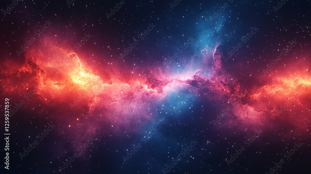 Fototapeta premium Abstract cosmic dark matter background. Featuring cosmic dark matter with bright colors. Emphasizing depth and mysterious textures. Ideal for space and artistic themes.