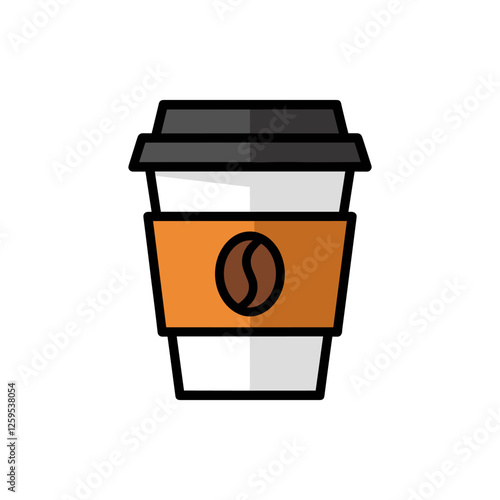 Cartoon Takeaway Coffee Cup Icon