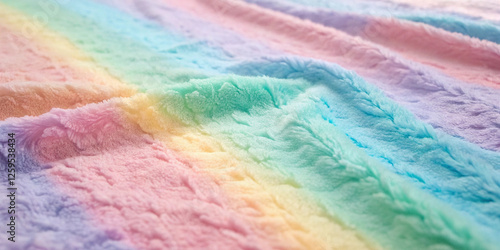 Colorful fur fabric texture