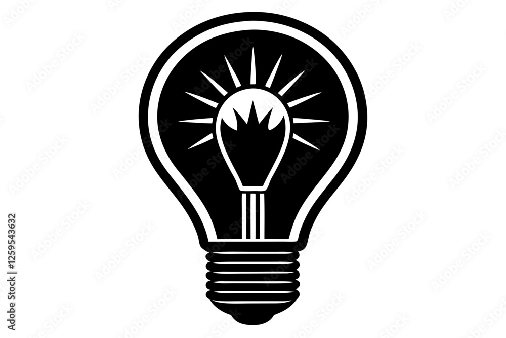 energy bulb silhouette vector energy bulb silhouette vector