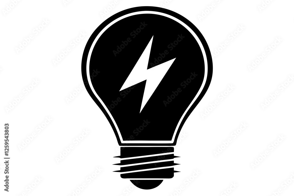 energy bulb silhouette vector energy bulb silhouette vector