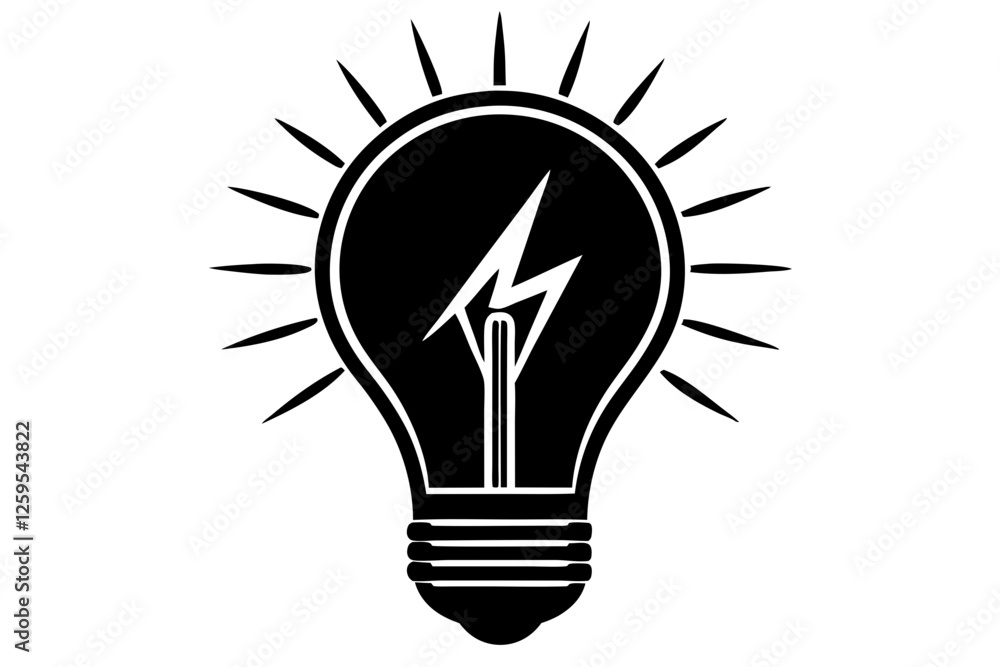 energy bulb silhouette vector energy bulb silhouette vector