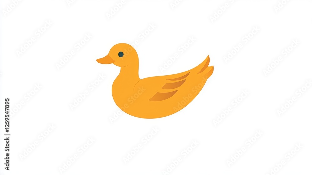 44.A flat vector icon of a yellow duck with a smooth, minimalistic design, isolated on a clean white background with editable layers for customization. 44.A flat vector icon of a yellow duck with a smooth, minimalistic design, isolated on a clean white background with editable layers for customization.