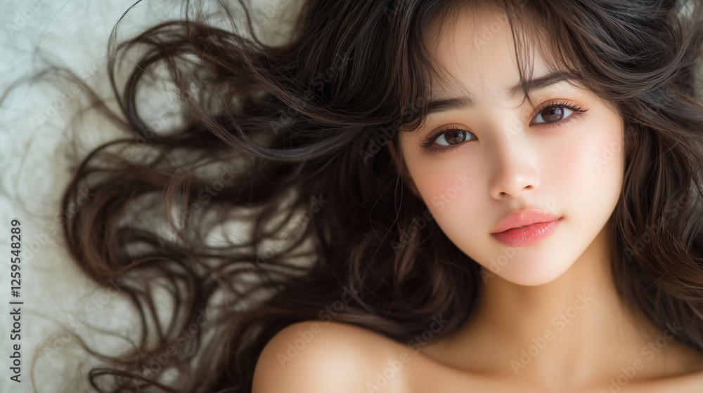 Naklejka premium 美しさ, 顔, モデル, 笑う, ファッション, 人々, 髪の毛, 笑みを浮かべている, 人, ブルネット, シティ, アウトドア, 通り, ライフスタイル, 淑女, 1, 頭, ハピネス, 化粧,女, 美しさ, 髪の毛, モデル, ファッション, 顔, うっとりさせる魅力, 化粧, 人, ドレス, ブルネット, 肌, 唇, 化粧, 淑女, 目, 暗い, 黒, ふしだらな, スタジオ, 好色