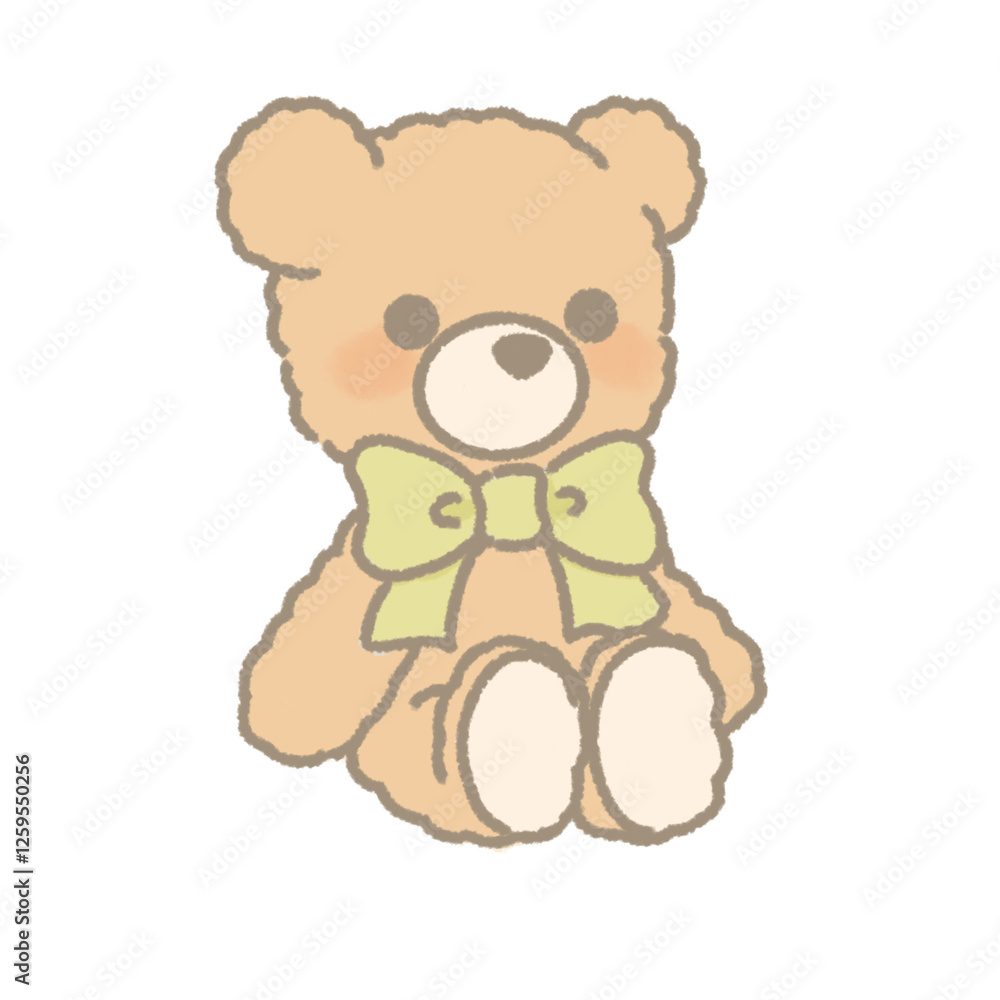 かわいいテディベアのイラスト かわいいテディベアのイラスト