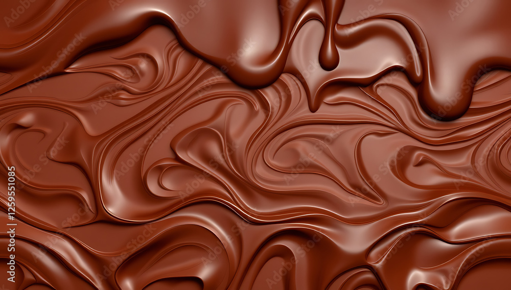 A seamless, tileable chocolate drip texture. Rich, molten chocolate cascading in thick, glossy layers. Smooth, silky ripples with depth and reflections, creating a delicious, immersive effect. A seamless, tileable chocolate drip texture. Rich, molten chocolate cascading in thick, glossy layers. Smooth, silky ripples with depth and reflections, creating a delicious, immersive effect.