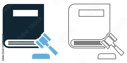 Amendment icon vector, legal, contract, and policy themes