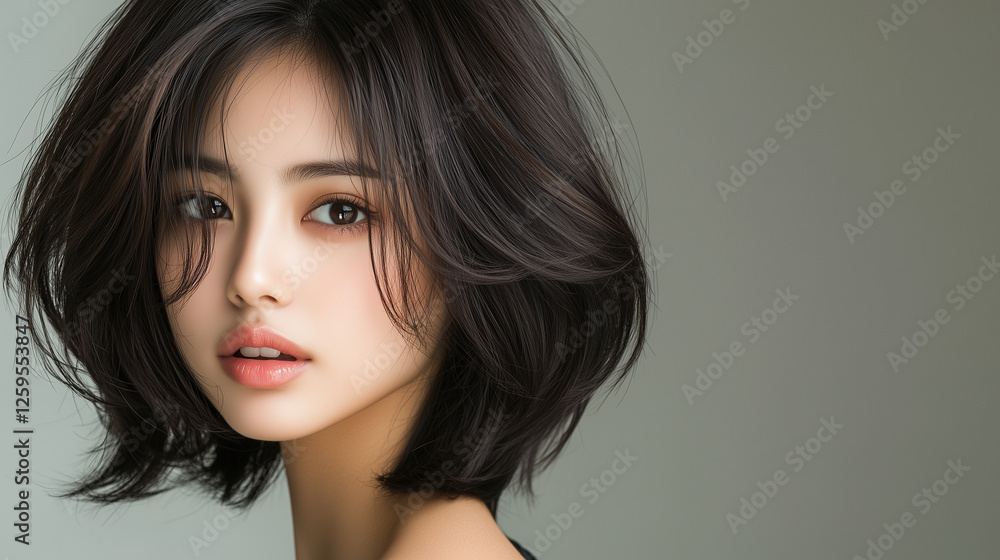 Fototapeta premium 美しさ, 顔, モデル, 笑う, ファッション, 人々, 髪の毛, 笑みを浮かべている, 人, ブルネット, シティ, アウトドア, 通り, ライフスタイル, 淑女, 1, 頭, ハピネス, 化粧,女, 美しさ, 髪の毛, モデル, ファッション, 顔, うっとりさせる魅力, 化粧, 人, ドレス, ブルネット, 肌, 唇, 化粧, 淑女, 目, 暗い, 黒, ふしだらな, スタジオ, 好色