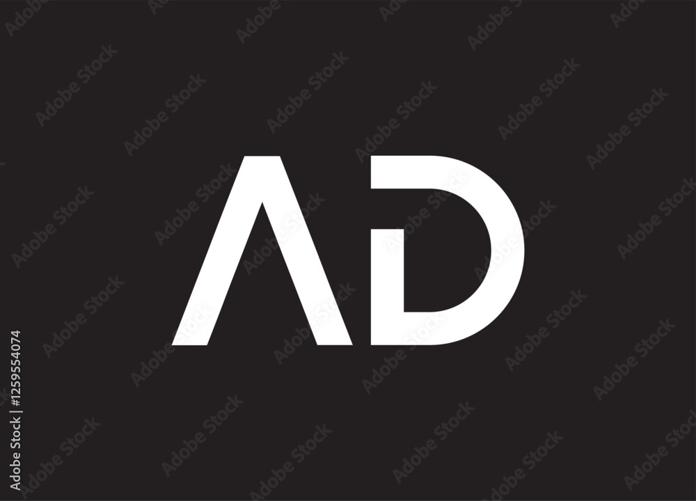 AD letter logo and initial logo design AD letter logo and initial logo design
