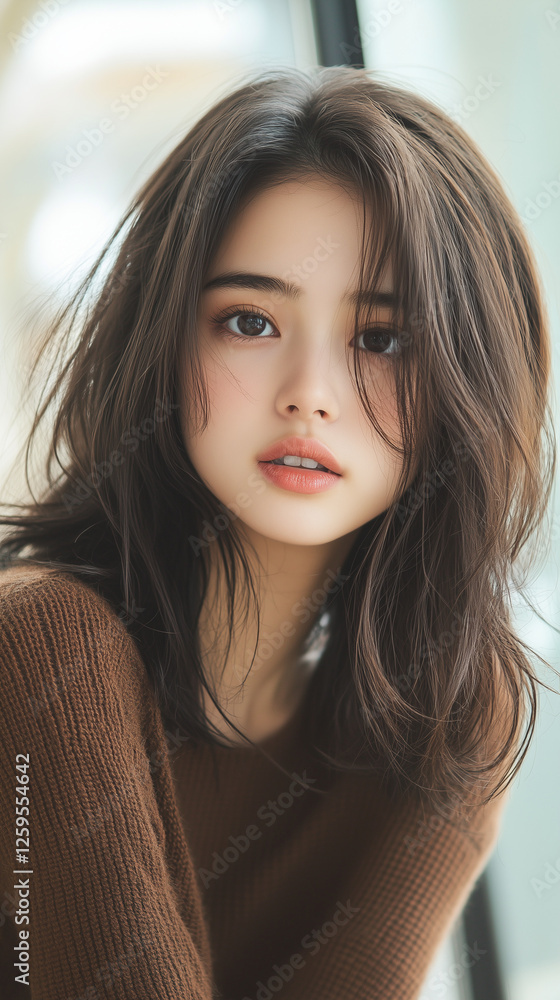 Naklejka premium 美しさ, 顔, モデル, 笑う, ファッション, 人々, 髪の毛, 笑みを浮かべている, 人, ブルネット, シティ, アウトドア, 通り, ライフスタイル, 淑女, 1, 頭, ハピネス, 化粧,女, 美しさ, 髪の毛, モデル, ファッション, 顔, うっとりさせる魅力, 化粧, 人, ドレス, ブルネット, 肌, 唇, 化粧, 淑女, 目, 暗い, 黒, ふしだらな, スタジオ, 好色