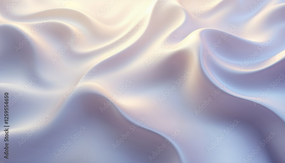 Obraz premium Iridescent wave pattern with subtle gradients and soft illumination