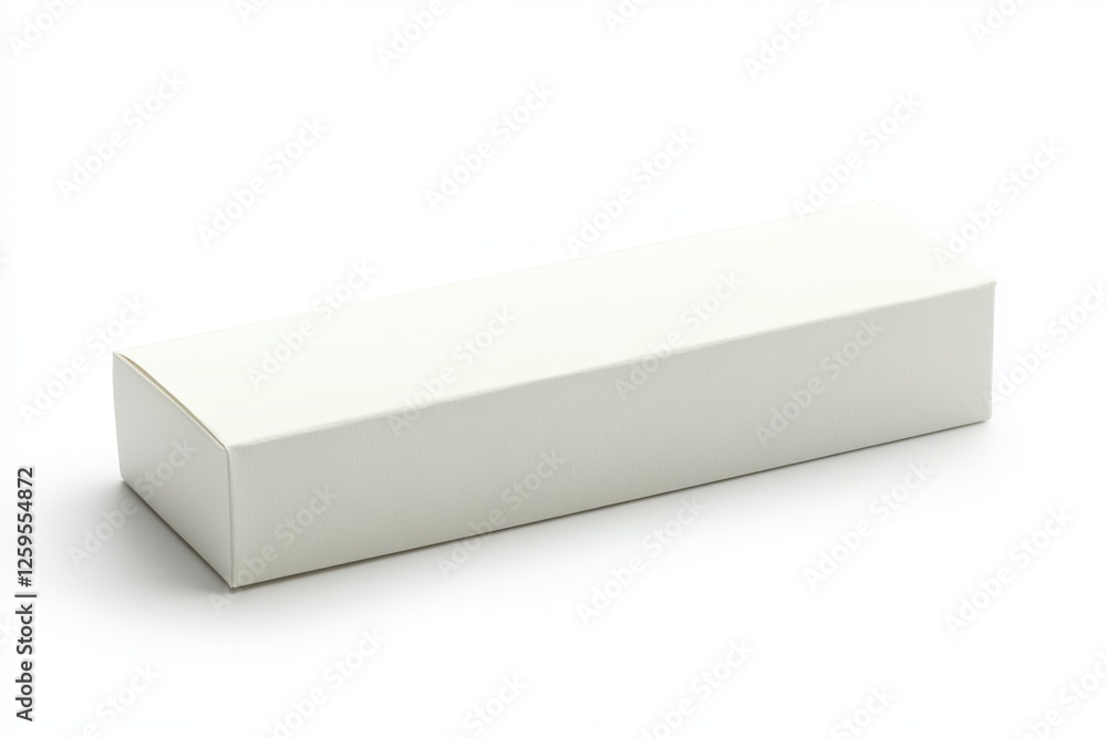 Fototapeta premium Blank White Cardboard Packaging Box Mockup Product Gift Retail