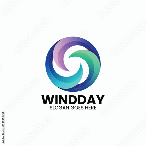 Circle Gradient Colorful Logo