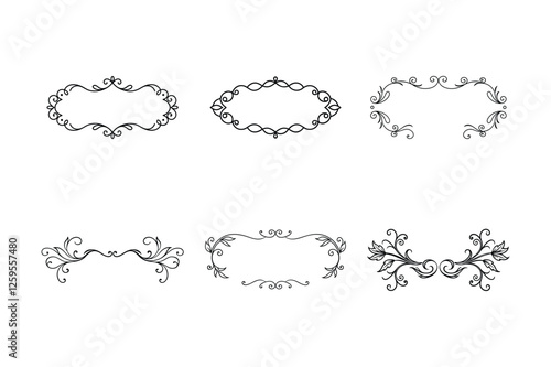 set of decorative elements for design