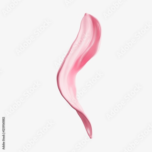 3D Render of a strawberry Liquid Splash in Motion