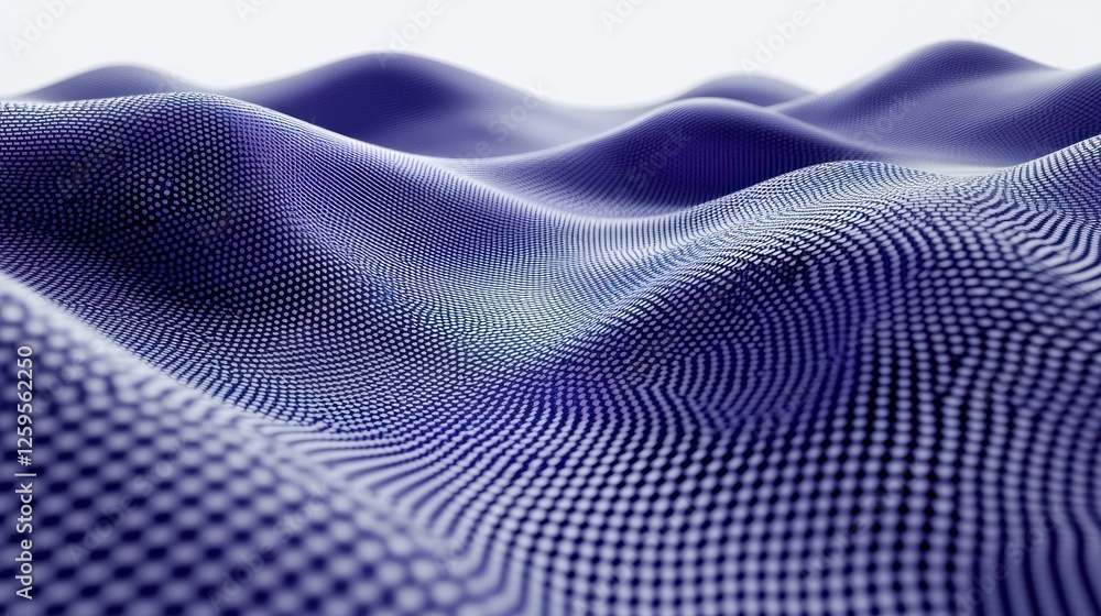 Abstract Purple Data Wave, Digital Landscape, Background, Technology