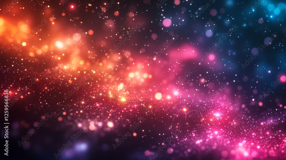 Abstract cosmic glowing particles background. Featuring cosmic glowing particles with bright colors. Emphasizing depth and sparkling light. Ideal for space and artistic themes. Abstract cosmic glowing particles background. Featuring cosmic glowing particles with bright colors. Emphasizing depth and sparkling light. Ideal for space and artistic themes.