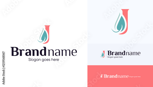 Letter J logo combination with leaf icon, Symbol usable used for growing Business, Skin care, Boutique, Identity, Beauty salon, Fashion, Jewelry, Hotel, Beauty products, Spa, etc. Feminine style logo